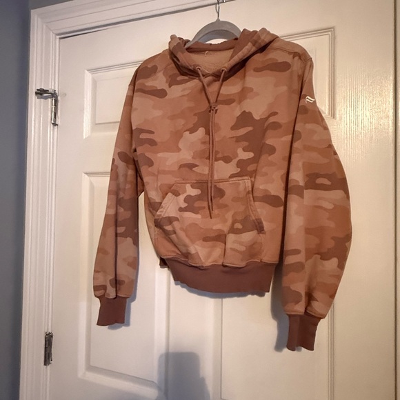 Fabletics Jackets & Blazers - Fabletics Camouflage Hoodie - Brown
